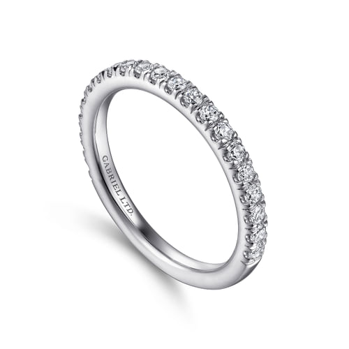 18K White Gold Diamond Matching Wedding Band