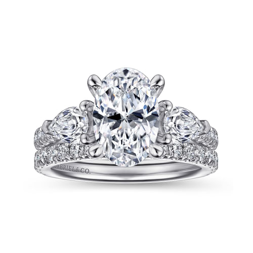18K White Gold Diamond Matching Wedding Band