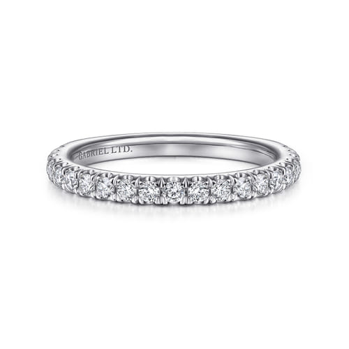 18K White Gold Diamond Matching Wedding Band