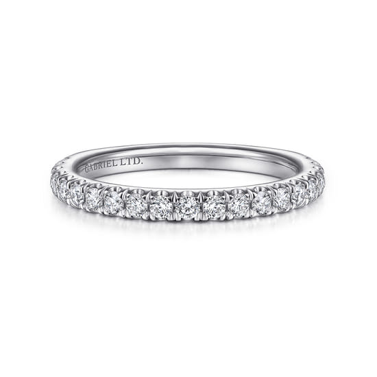 Gabriel - 18K White Gold Diamond Matching Wedding Band