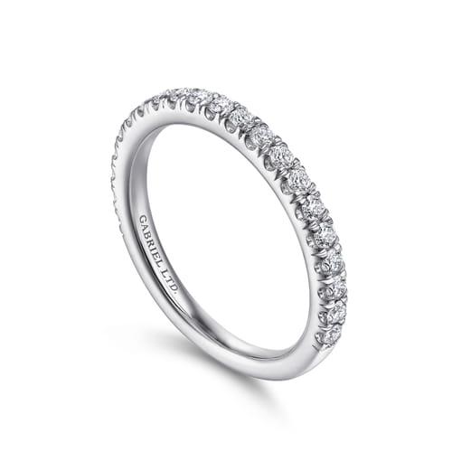 18K White Gold Diamond Matching Wedding Band