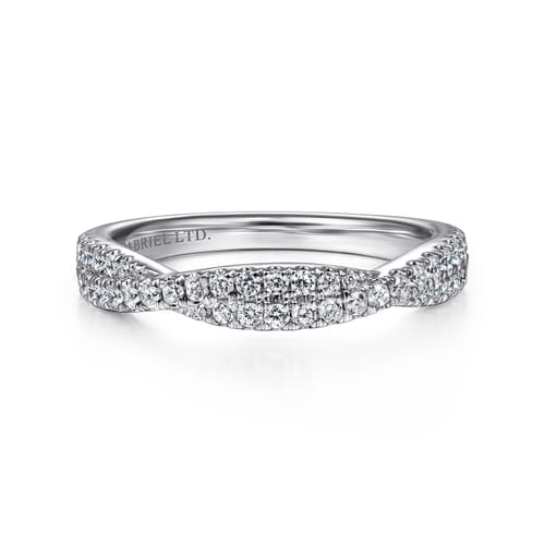 18K White Gold Diamond Matching Wedding Band