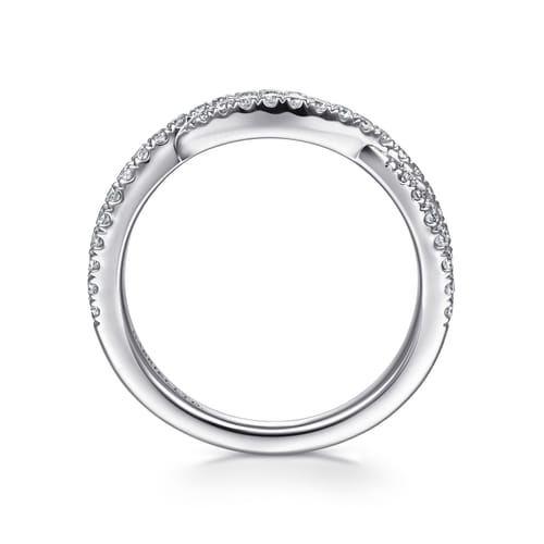 18K White Gold Diamond Matching Wedding Band