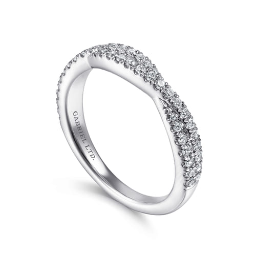 18K White Gold Diamond Matching Wedding Band