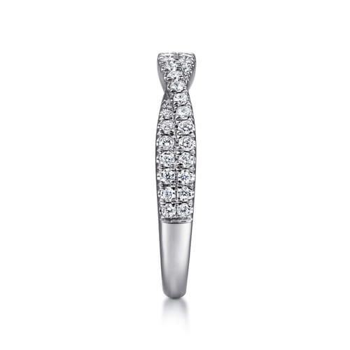 18K White Gold Diamond Matching Wedding Band