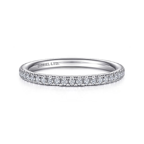 18K White Gold Diamond Matching Wedding Band