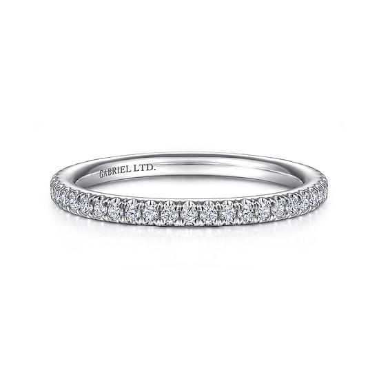 Gabriel - 18K White Gold Diamond Matching Wedding Band