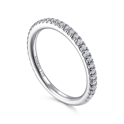 18K White Gold Diamond Matching Wedding Band