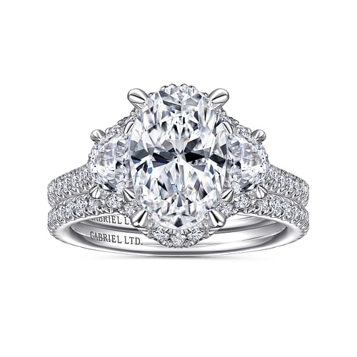 18K White Gold Diamond Matching Wedding Band