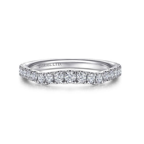 18K White Gold Diamond Matching Wedding Band