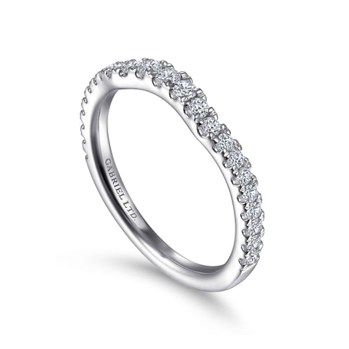 18K White Gold Diamond Matching Wedding Band
