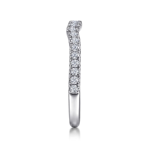 18K White Gold Diamond Matching Wedding Band