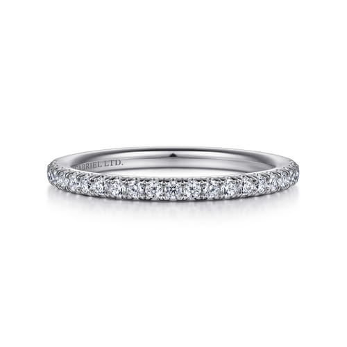 18K White Gold Diamond Matching Wedding Band