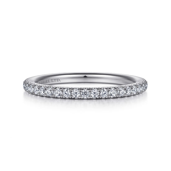 Gabriel - 18K White Gold Diamond Matching Wedding Band Gabriel - 18K White Gold Diamond Matching Wedding Band