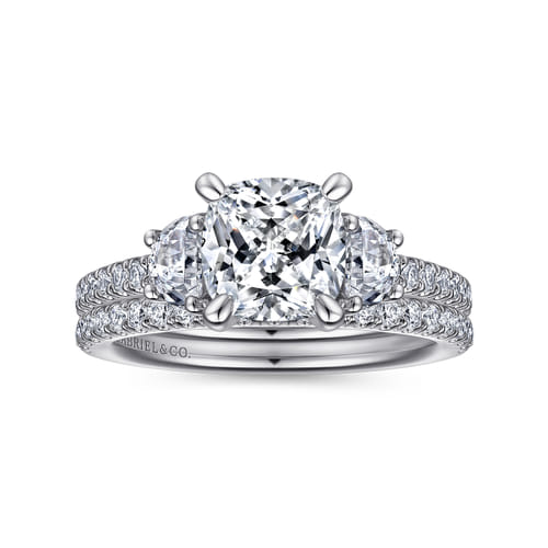 18K White Gold Diamond Matching Wedding Band