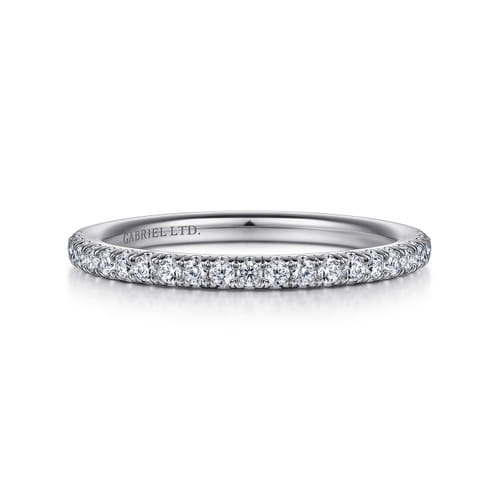 18K White Gold Diamond Matching Wedding Band