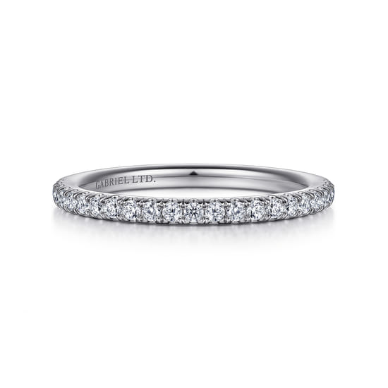 18K White Gold Diamond Matching Wedding Band