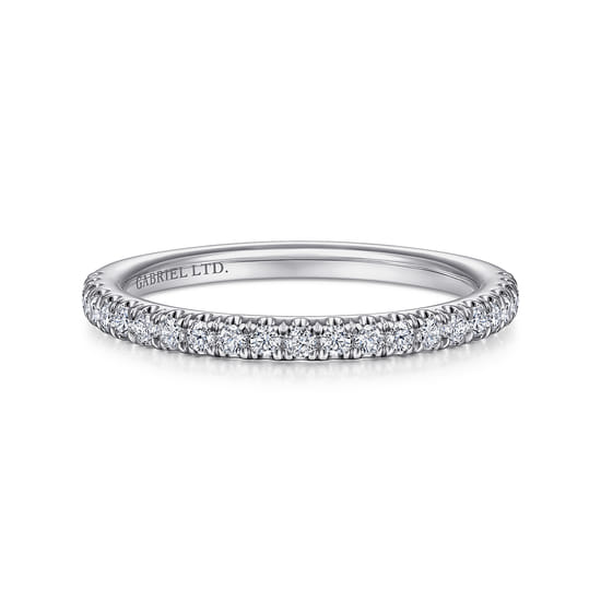 Gabriel - 18K White Gold Diamond Matching Wedding Band