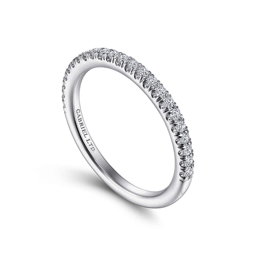 18K White Gold Diamond Matching Wedding Band