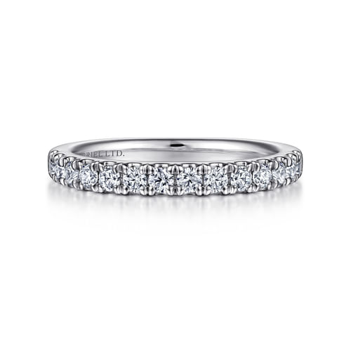 18K White Gold Diamond Matching Wedding Band