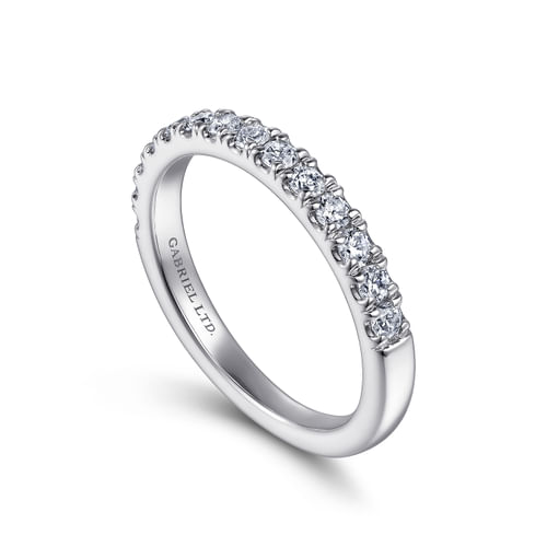 18K White Gold Diamond Matching Wedding Band