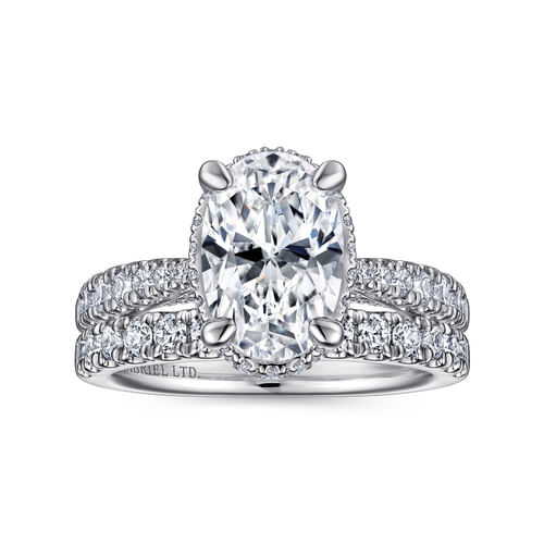 18K White Gold Diamond Matching Wedding Band
