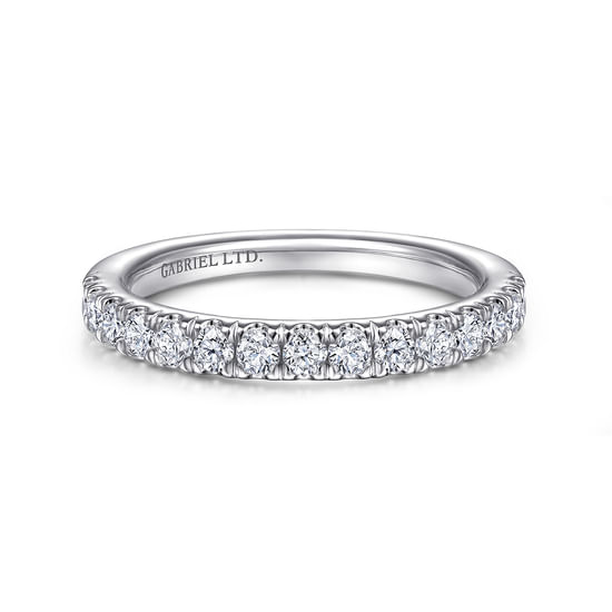 Gabriel - 18K White Gold Diamond Matching Wedding Band