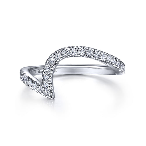 18K White Gold Diamond Matching Wedding Band