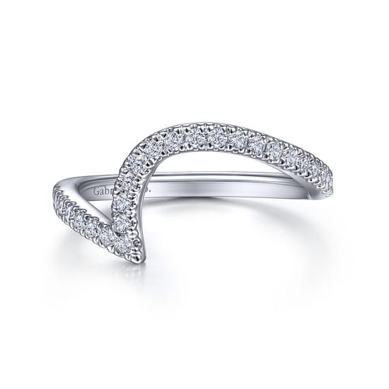 18K White Gold Diamond Matching Wedding Band