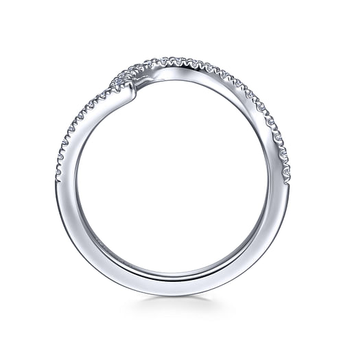 18K White Gold Diamond Matching Wedding Band