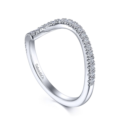 18K White Gold Diamond Matching Wedding Band