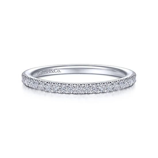18K White Gold Diamond Matching Wedding Band