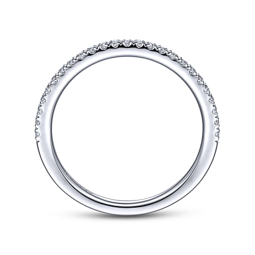 18K White Gold Diamond Matching Wedding Band