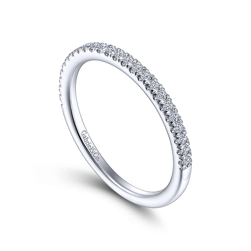 18K White Gold Diamond Matching Wedding Band