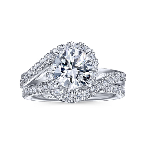 18K White Gold Diamond Matching Wedding Band