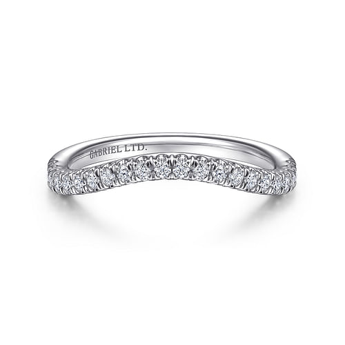 18K White Gold Diamond Matching Wedding Band