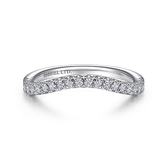 Gabriel - 18K White Gold Diamond Matching Wedding Band