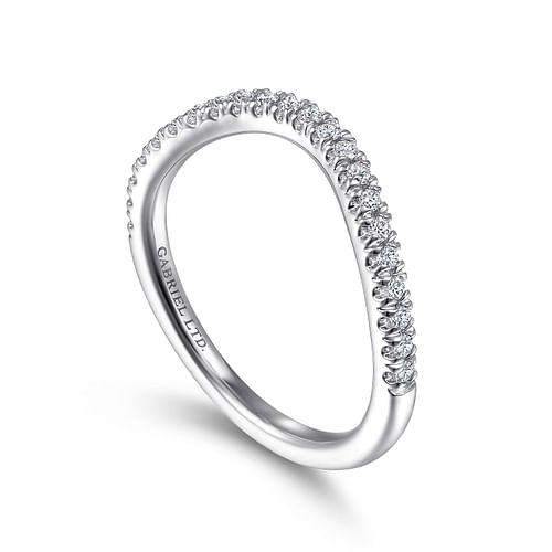 18K White Gold Diamond Matching Wedding Band