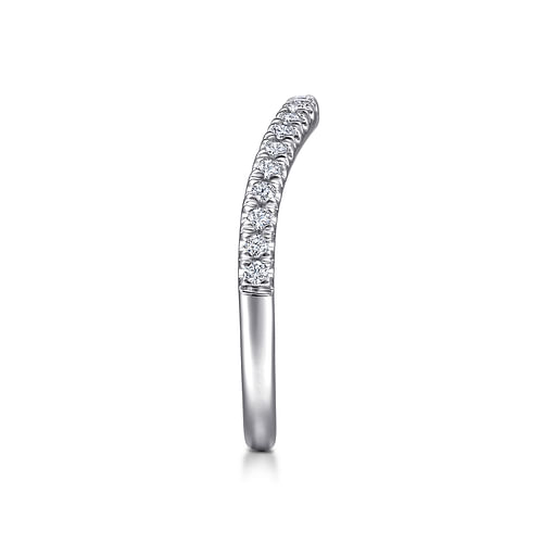 18K White Gold Diamond Matching Wedding Band
