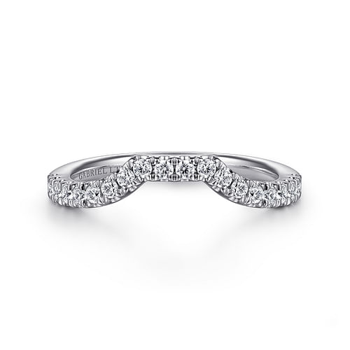 18K White Gold Diamond Matching Wedding Band