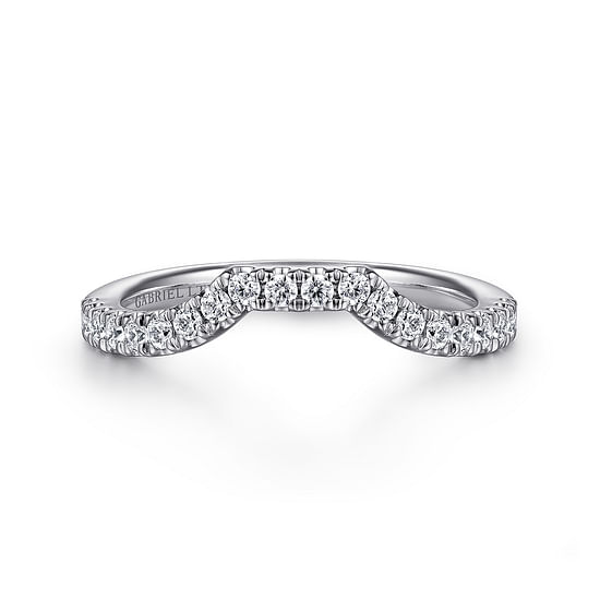 Gabriel - 18K White Gold Diamond Matching Wedding Band