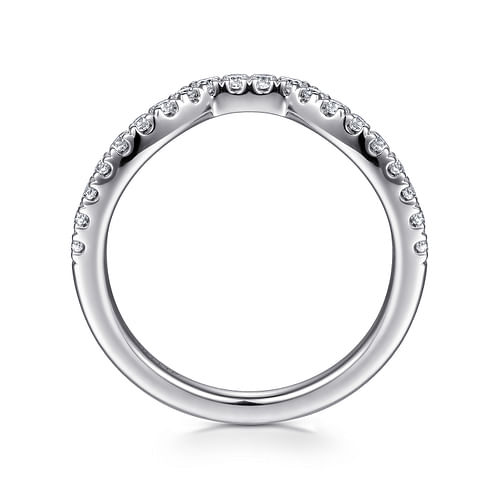 18K White Gold Diamond Matching Wedding Band