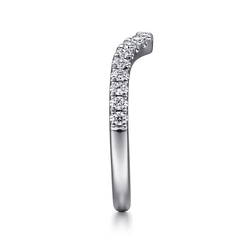 18K White Gold Diamond Matching Wedding Band