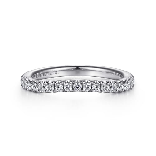 18K White Gold Diamond Matching Wedding Band