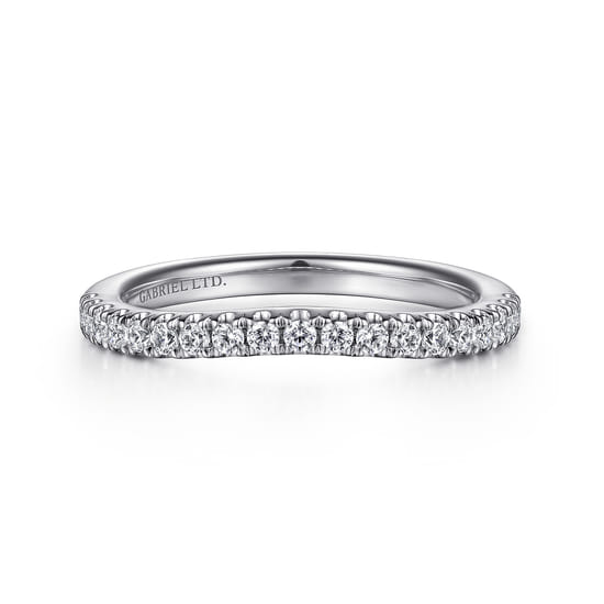 18K White Gold Diamond Matching Wedding Band