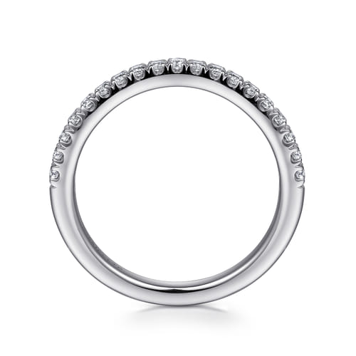 18K White Gold Diamond Matching Wedding Band