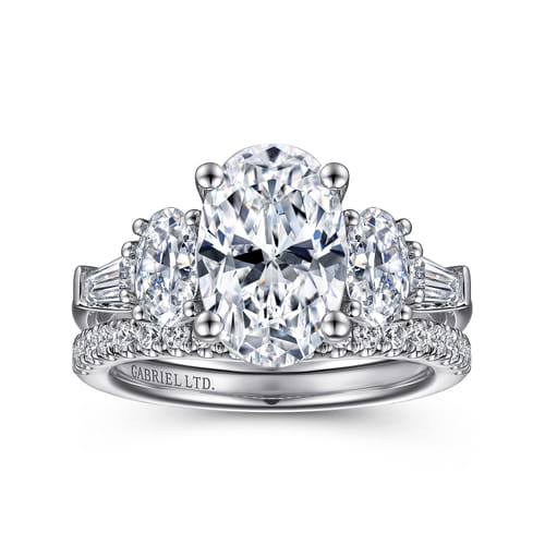 18K White Gold Diamond Matching Wedding Band