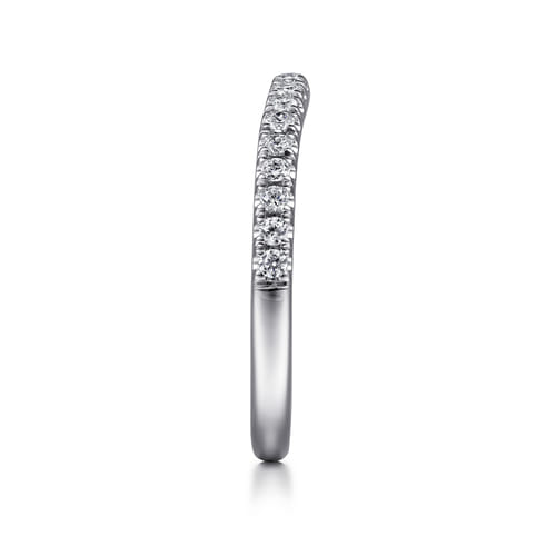 18K White Gold Diamond Matching Wedding Band