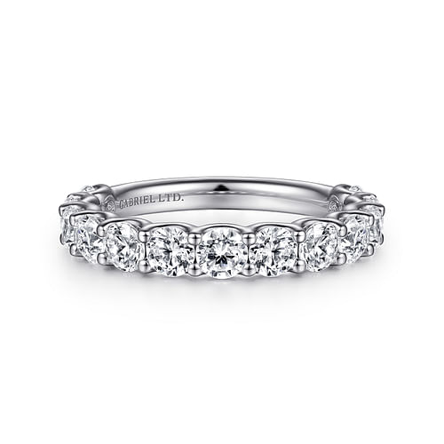 18K White Gold Diamond Matching Wedding Band