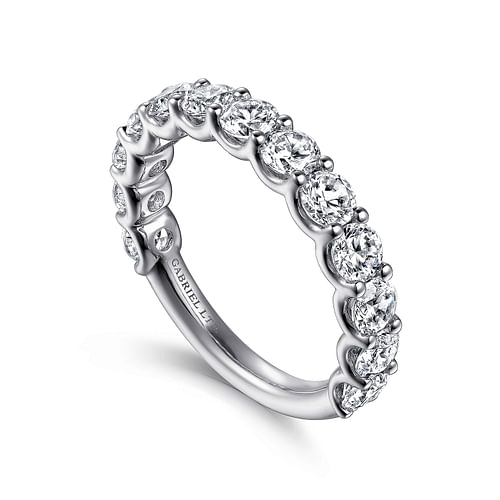 18K White Gold Diamond Matching Wedding Band